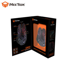 MeeTion GM22 Giá rẻ sáu lần nhấp Led Trình điều khiển nhẹ Trình điều khiển USB 7D Quang có dây nhẹ Pro Macro Gamer Chuột chơi game