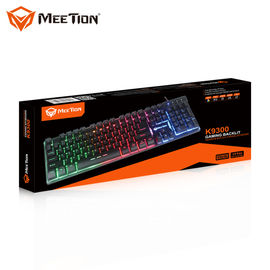 2019 Hot Sales Rainbow Backlit Membrane Gaming Keyboard with Metal Base