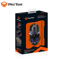 Hot Selling MEETION M371 Ergonomic Both Hands Variable Highlight Optical Gaming Wired Mouse